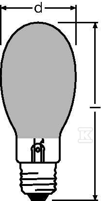 High pressure metal halide lamp HQI E - 4008321528261