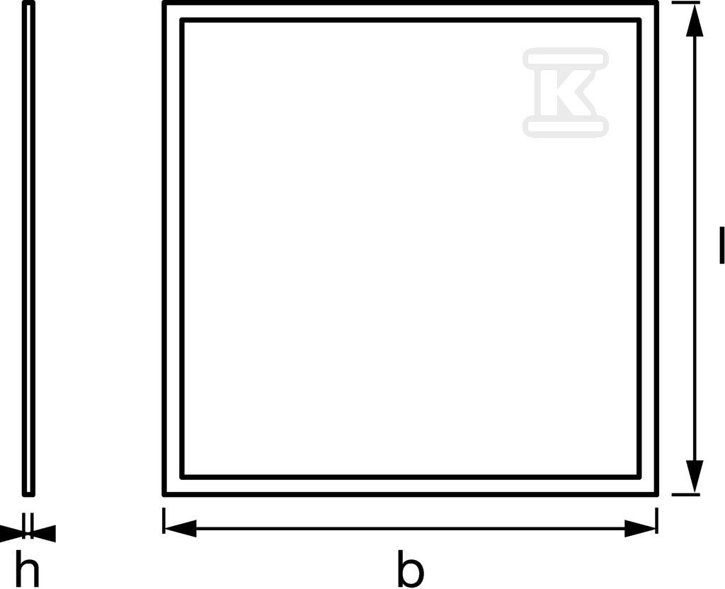 Panel LED ECO 0606 830 40W WH FS1 LEDV - 4058075285002