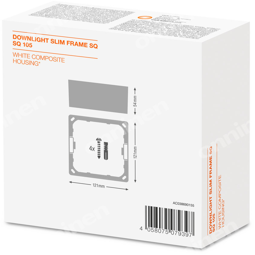 Oprawa LED Downlight Slim Frame Sq105 - 4058075079397