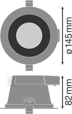 Oprawa LED Downlight Comfort Dn130 - 4058075104068