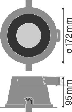 Oprawa LED Downlight Comfort Dn155 - 4058075104082