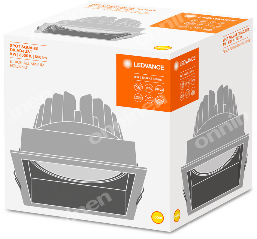 Поворотний прожектор Square Dk Adj - 4058075114067