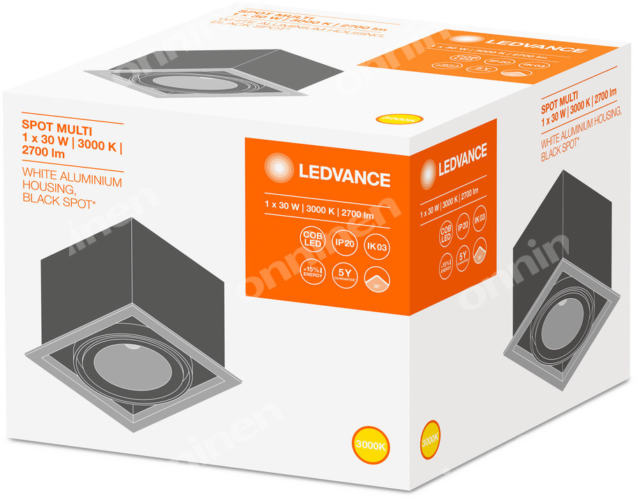 Reflektor Obrotowy Multi 1X30W/3000K Fl - 4058075113923