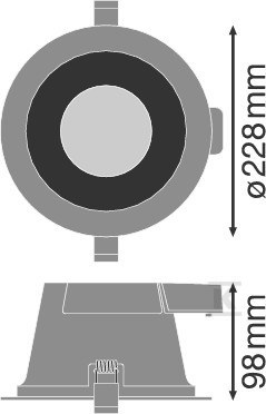 Oprawa LED Downlight Comfort Dn205 - 4058075104105