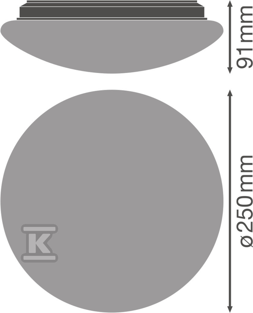 SURFACE CIRCULAR 250 LED Deckenleuchte - 4058075617889