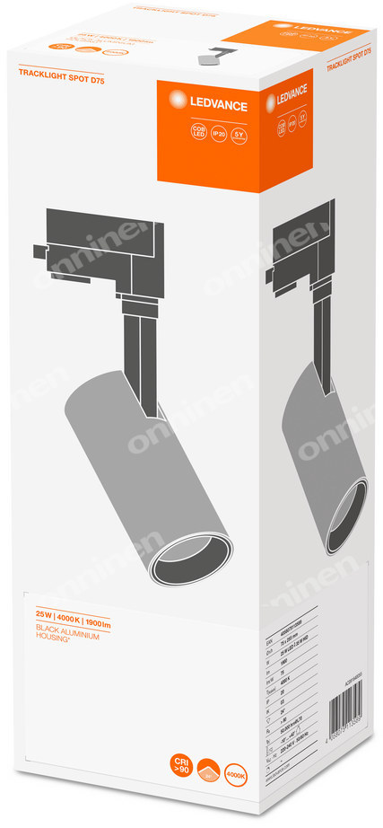 Oprawa LED na szynę TRACKLIGHT SPOT D75 - 4058075113589