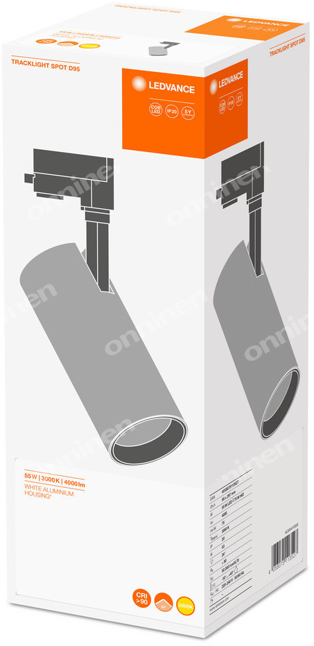 Oprawa LED na szynę TRACKLIGHT SPOT D95 - 4058075113527