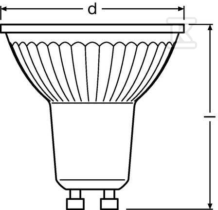 VALUE PAR16 LED bulb 4.3W=50W/830 - 4058075096622