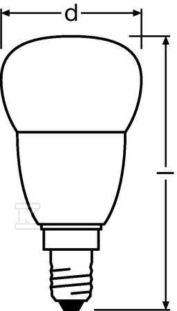 VALUE CLP40 E14 LED-Glühbirne 5,5 W - 4058075147898