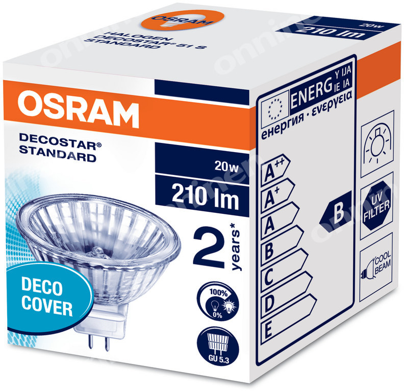 Żarówka halogenowa Decostar GU5,3 20W - 4050300272511