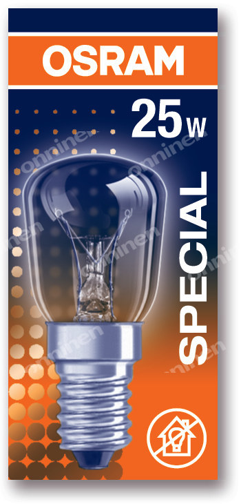 Лампочка SPC. T26/57 CL 25 прозора 25W - 4050300309637