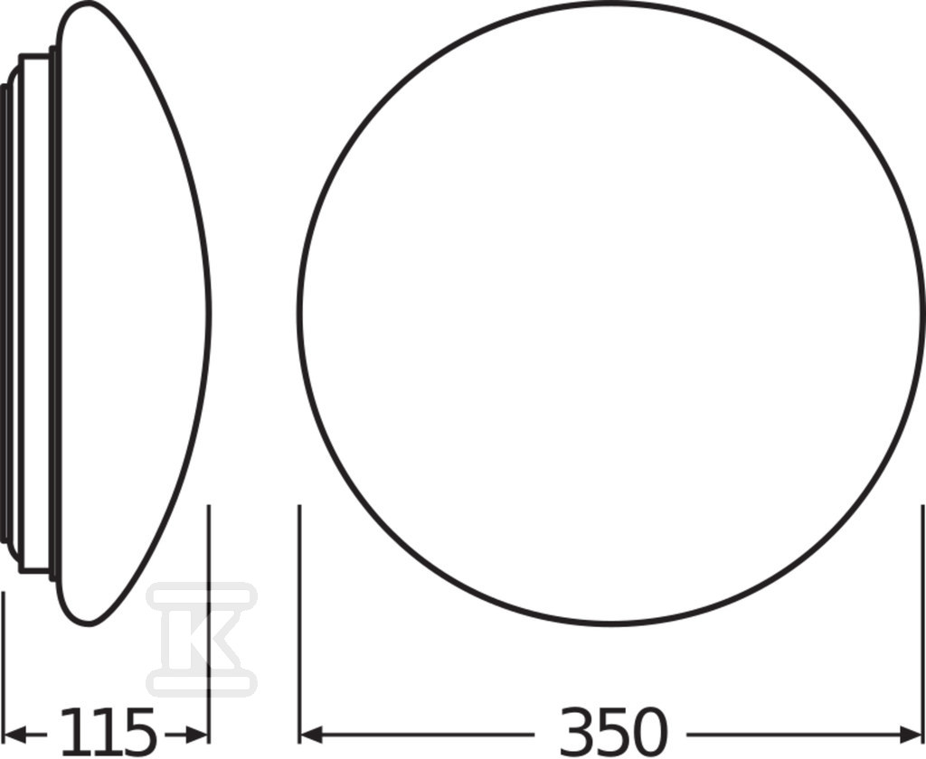 LED stropní svítidlo SURFACE CIRCULAR - 4058075617964