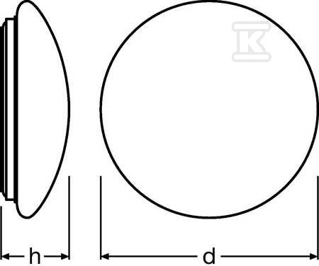 LED SF CIRCULAR 400 24W/3000K IP44 LEDV - 4058075080058