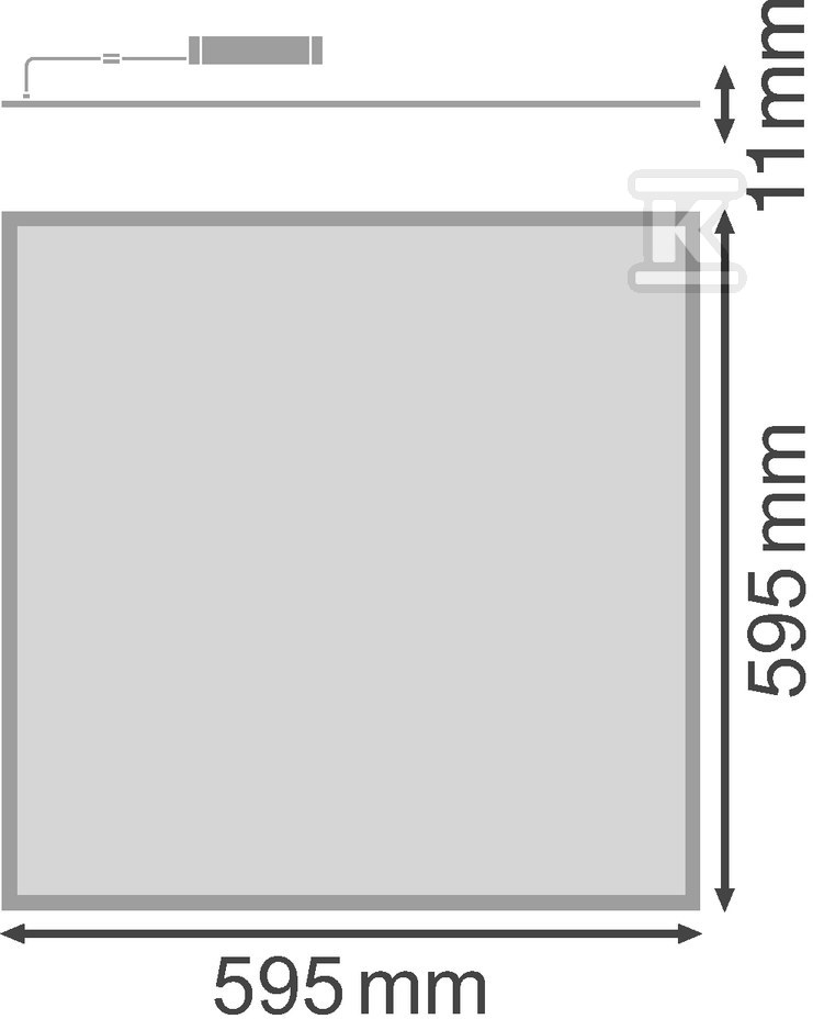 Panel LED BIOLUX HCL PANEL 600 43W 927 - 4058075364547