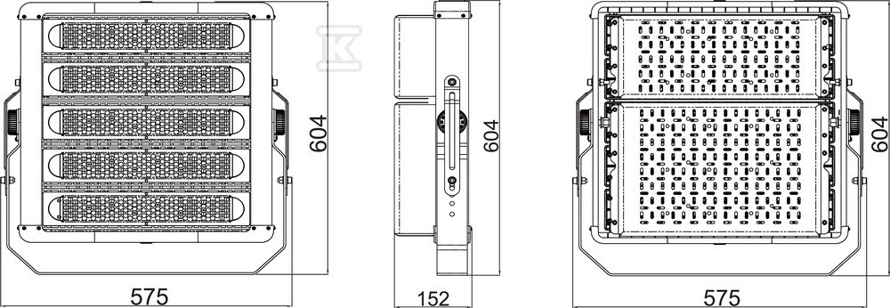 Naświetlacz ECO HP FLOOD 500W 840 N - 4058075372559