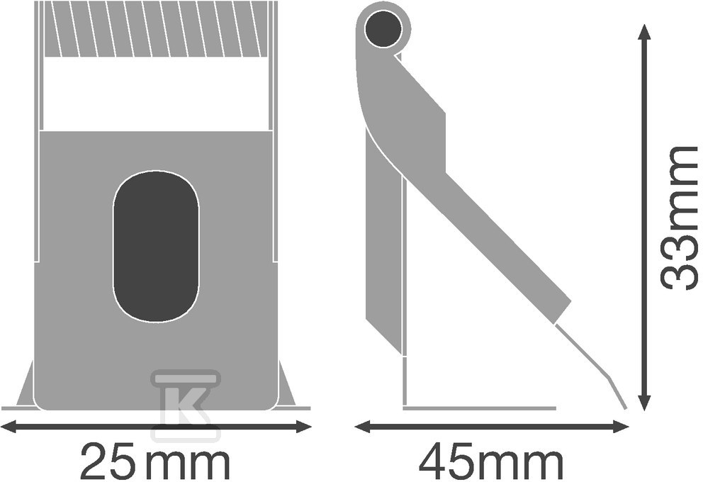 A set of brackets for mounting 4x1 LEDV - 4058075409859