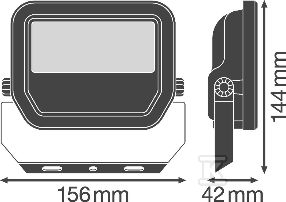 FLOOD PFM SYM 100° LED reflektor 20W - 4058075421035