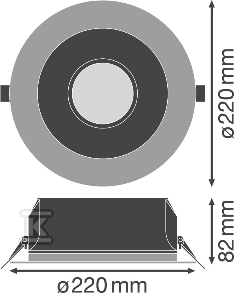 Oprawa LED DOWNLIGHT PFM 195mm 21W 840 - 4058075459274