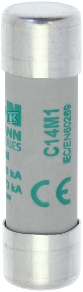 Cylindrical fuse link 14 x 51 mm 1A AM - C14M1