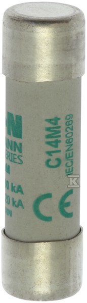 Cylindrical fuse link 14 x 51 mm 4A AM - C14M4