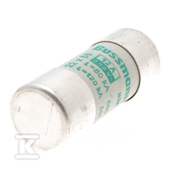 22 x 58 mm cylindrical fuse link 12A AM - C22M12