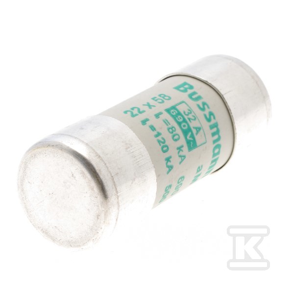 Cylindrical fuse link 22 x 58 mm, 32A - C22M32