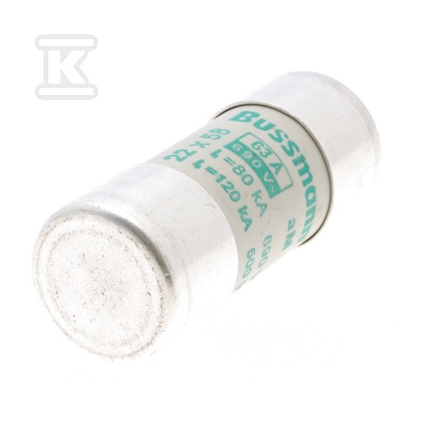 Cylindrical fuse link 22 x 58 mm, 63A - C22M63