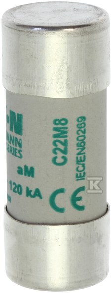 22 x 58 mm cylindrical fuse link 8A AM - C22M8