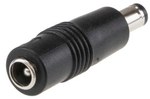 Adapter kątowy gniazdo 5,5x2,5mm wtyk 5,5x2,5mm DC PLUG-P1M-P1MR