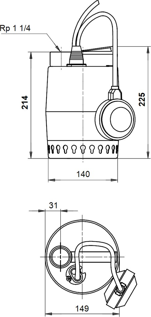 Pompă submersibilă pentru apă - 011H1800