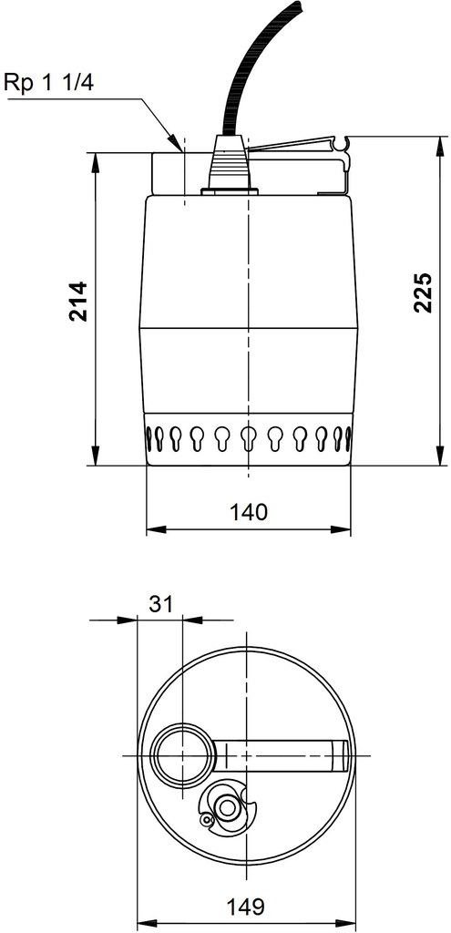 Submersible pump for waste water / - 012H1300