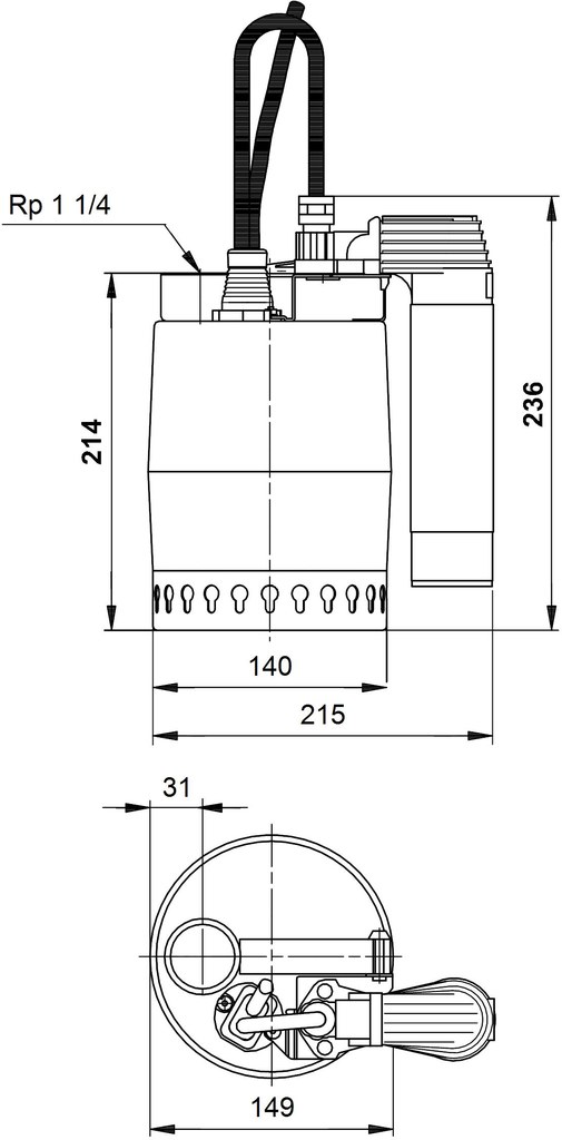 Submersible pump for dirty water / - 012H1400