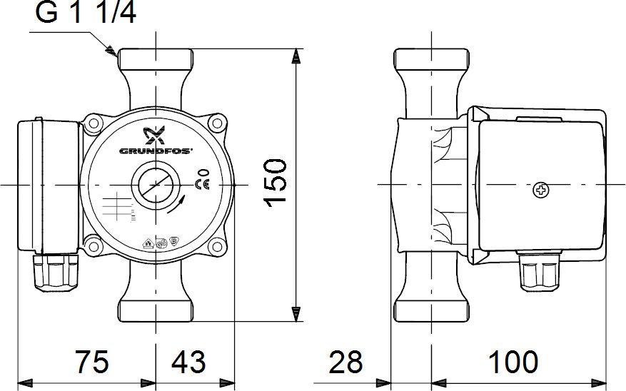 Circulation pump UP 20-15N - 59641500