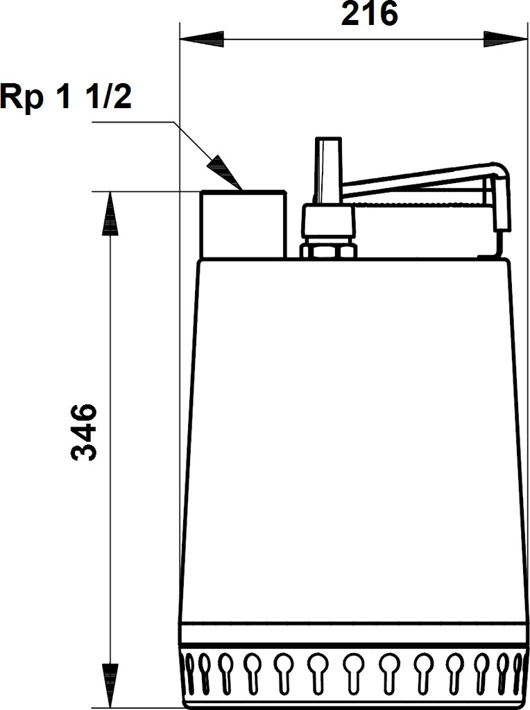 Submersible waste water pump UNILIFT AP - 96010980