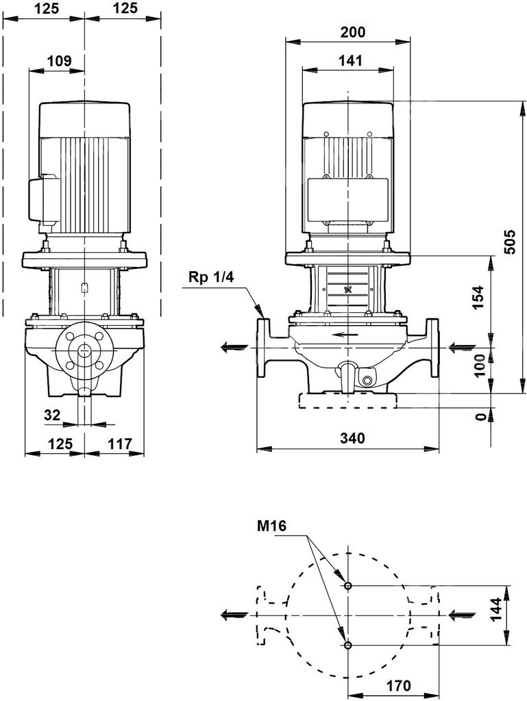 IN-LINE pump with TP dry rotor motor - 96086661