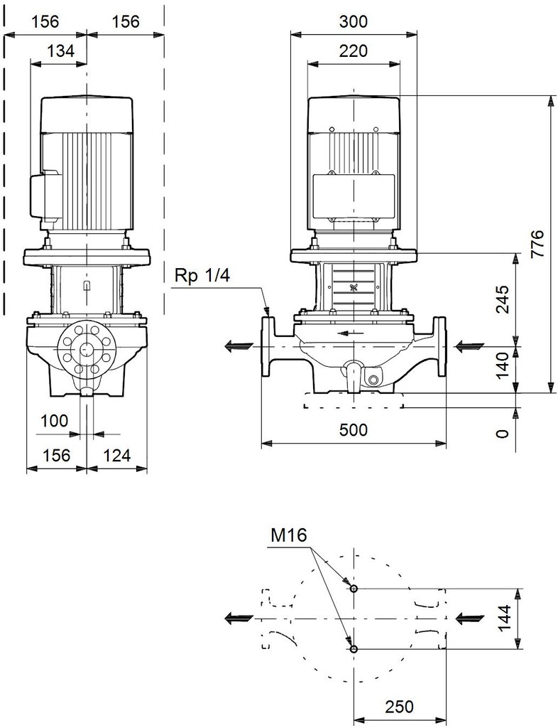 Pompa IN-LINE cu rotor uscat TP - 96109174