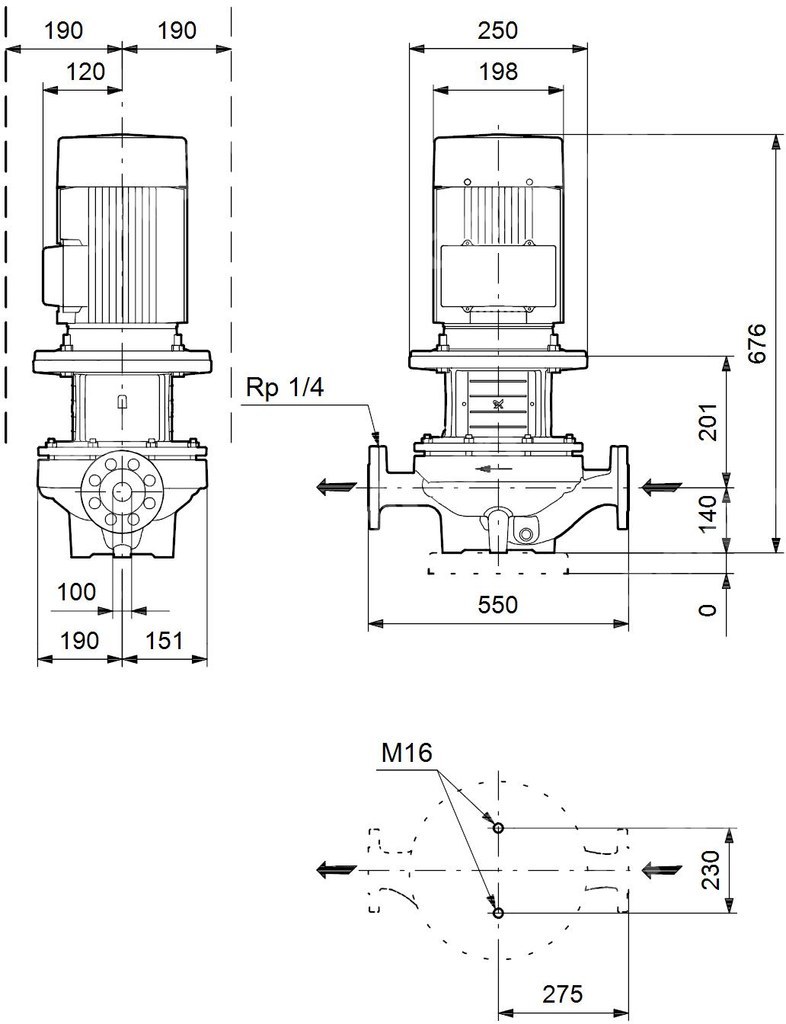 IN-LINE pump with TP dry rotor motor - 96109285