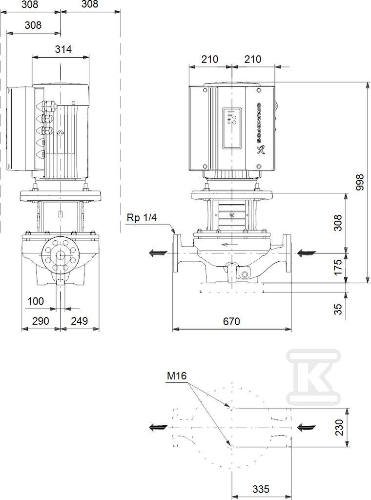 Pompa elektroniczna in-line z suchym - 96276052