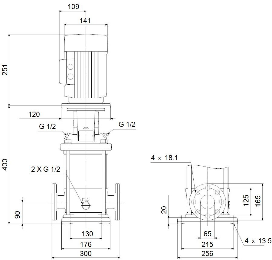 Vertical multistage centrifugal pump CR - 96500326