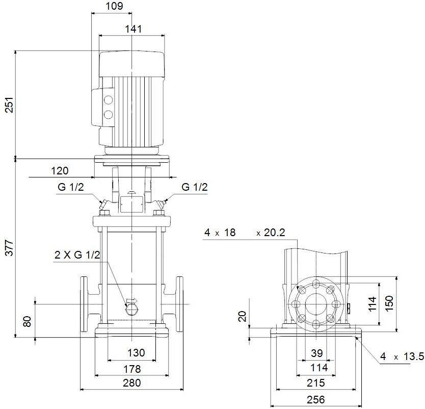 Pompă centrifugă multietajată verticală - 96500965