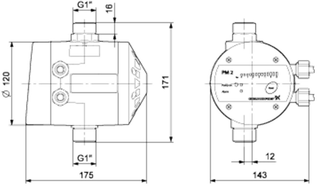 Pressure controller PM 2 AD 1x230V - 96848740