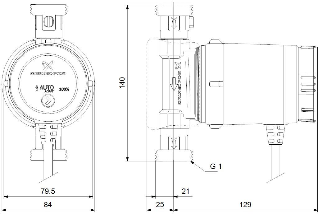 DHW COMFORT 15-14 BXA PM, AUTO-ADAPT - 97916749