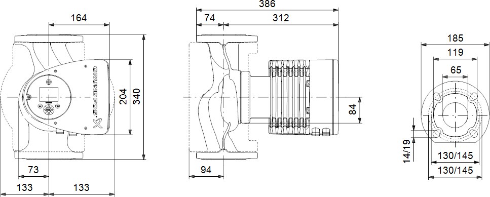 MAGNA3 65-60 F 1x230 V elektronické - 97924295