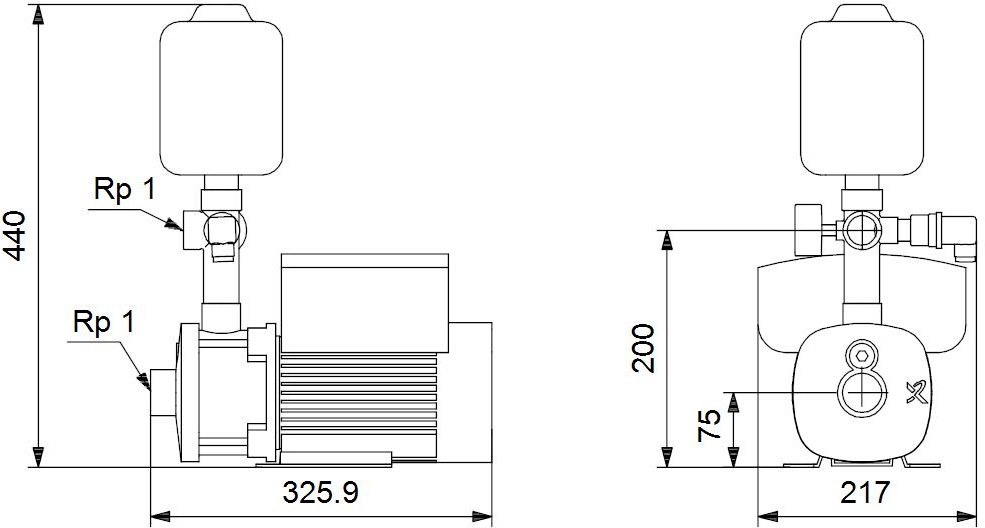 Súprava konštantného tlaku GRUNDFOS - 98374697