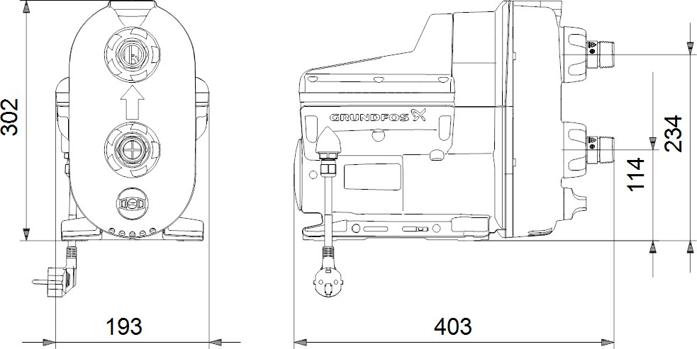 Pompa hydroforowa GRUNDFOS SCALA2 - 98562862