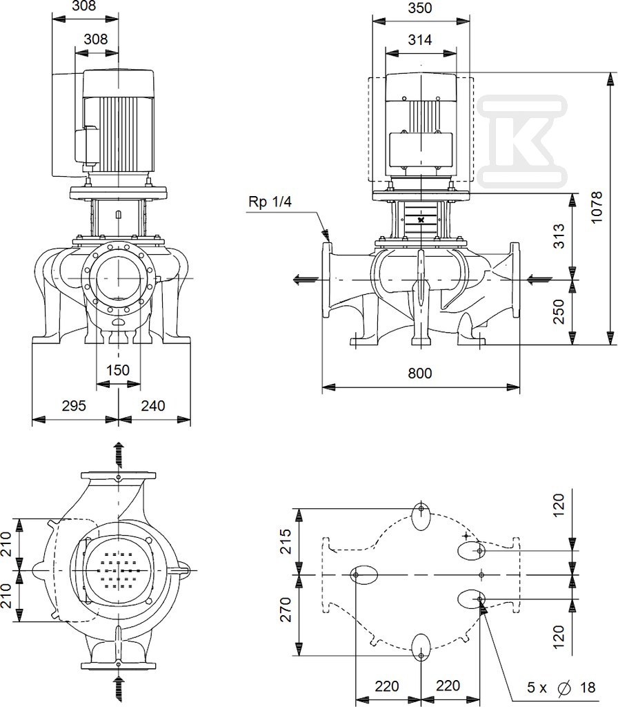 Pompa elektroniczna in-line z suchym - 98908258