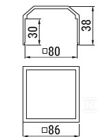 Daszek słupa kwadratowy DSK - 101