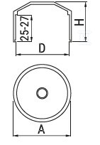 Daszek słupa okrągły DSO - 102