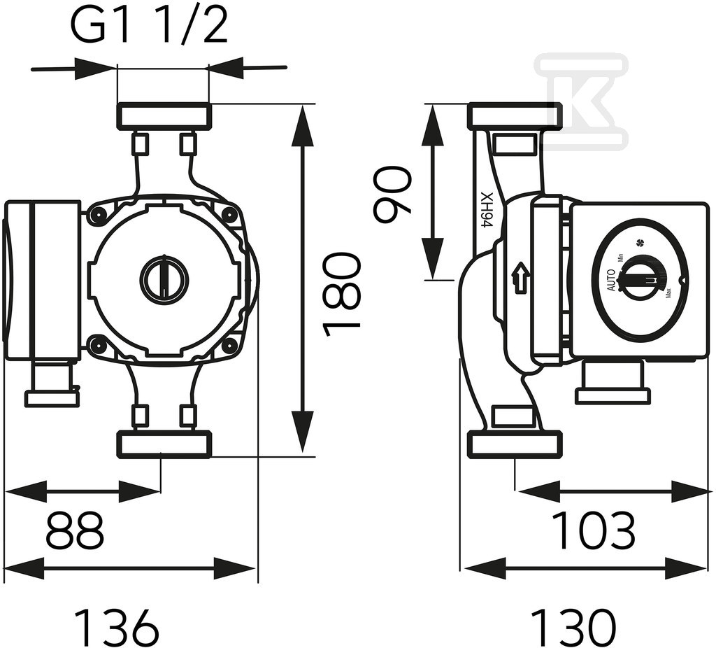 Pompa obiegowa elektroniczna GPA II - 0605W