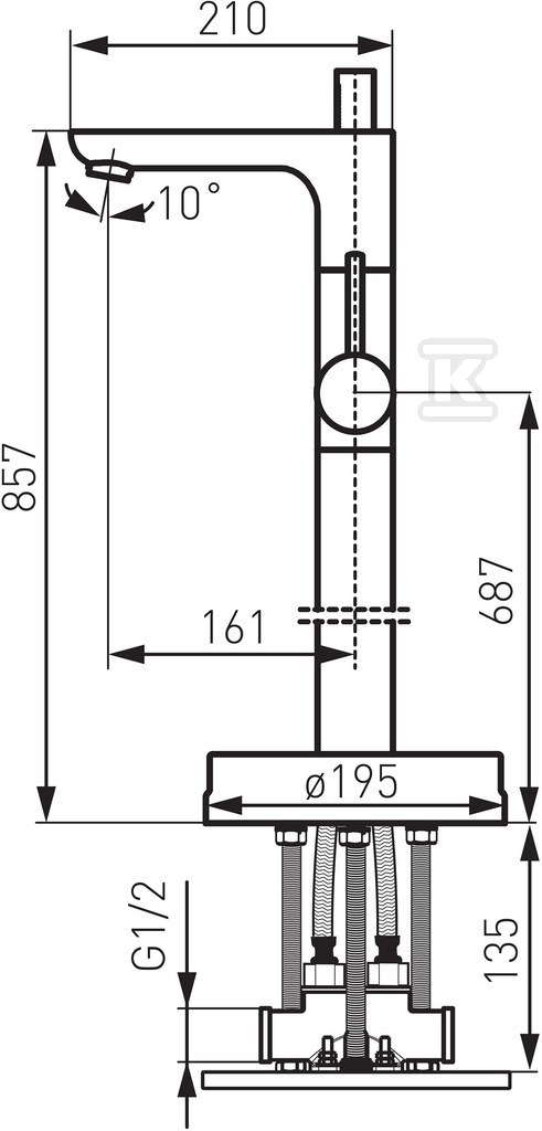 FIESTA Freestanding bath mixer with - BFI11F